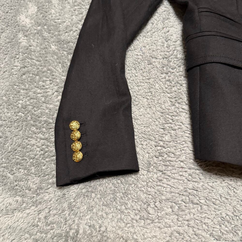 J.Crew Schoolboy Blazer Womens 0 Wool Gold Button Preppy Quiet Luxury - Picture 3 of 11